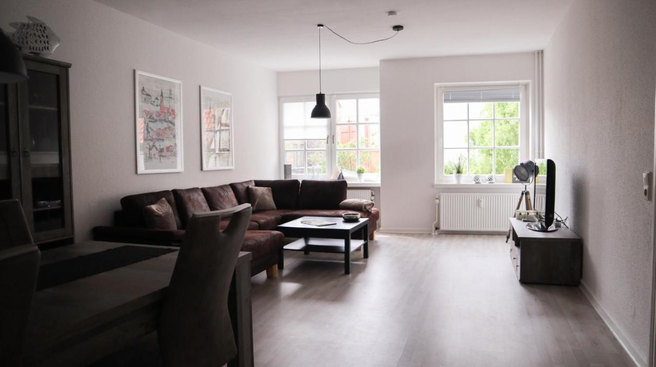 Ferienwohnung Kapitainskoje direkt am Hafen Flensburgs Exterior foto