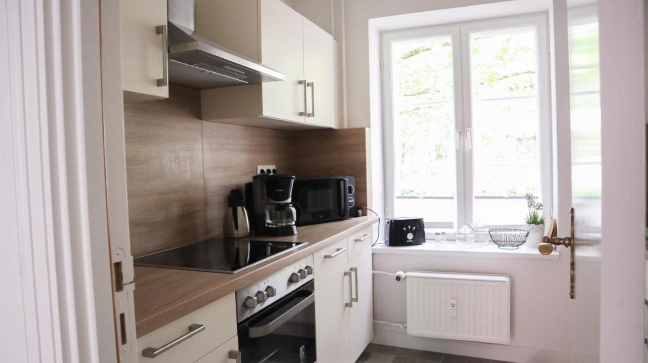 Ferienwohnung Kapitainskoje direkt am Hafen Flensburgs Exterior foto